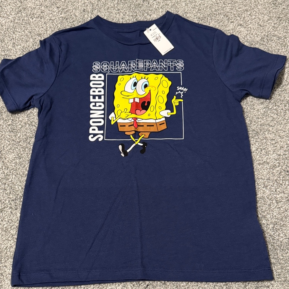 Old Navy Kids Navy Blue SpongeBob T-Shirt